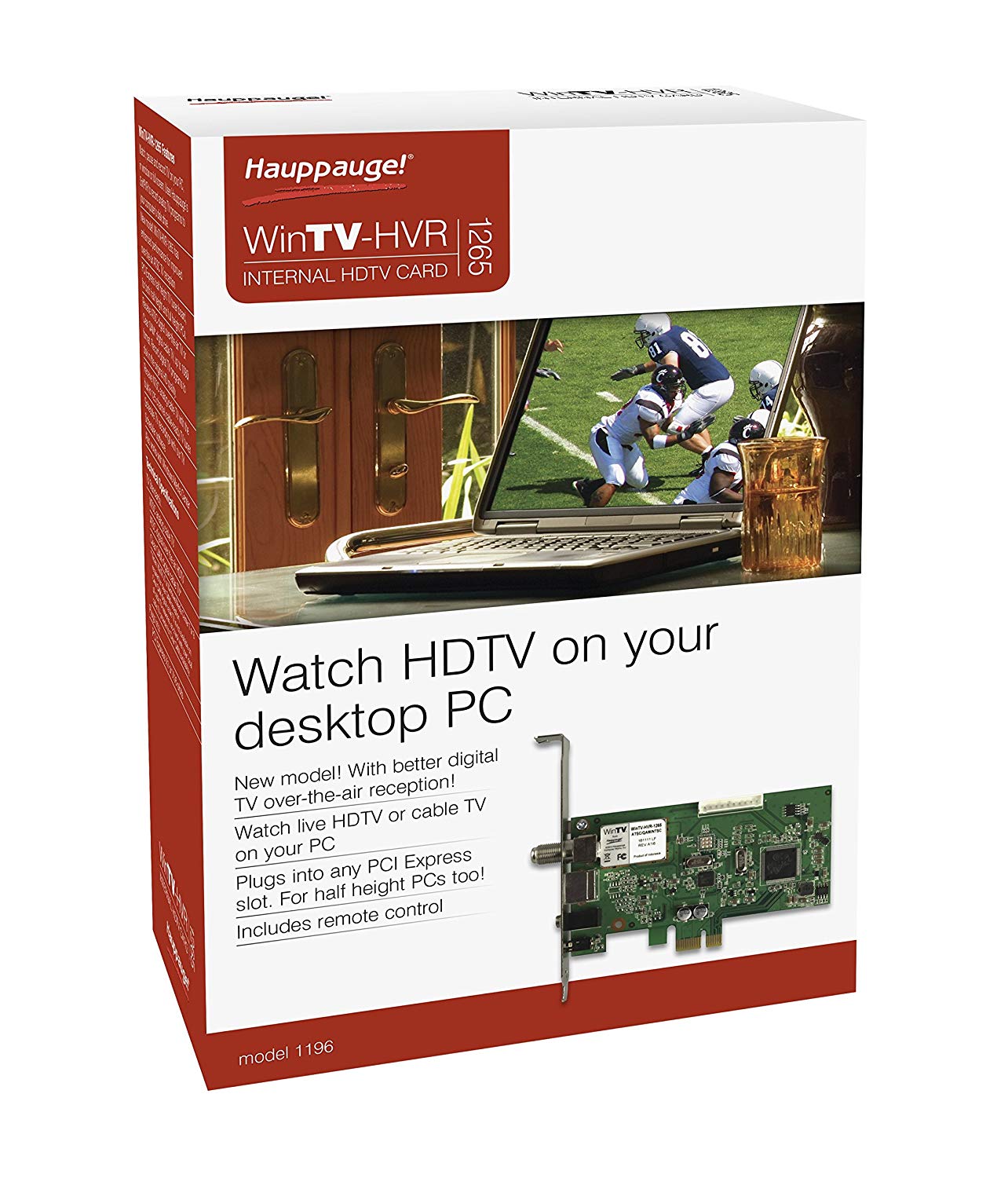 Hauppauge 1196 WinTV-HVR-1250 PCI-E x1 TV Tuner 1196 並行輸入