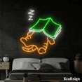 thumbnail image 3 of Craftnamesign Cat Sleep Neon Sign, Book Store LED Sign, Bedroom Decor, 3 of 3