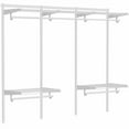 thumbnail image 2 of MODCART 6-10FT Closet Shelving System, Adjustable Metal Wire Shelf, Wall-mounted Closets Kit with Expandable Hanging Rod, DIY Organization Rack for Walk-in/Built-in Wardrobe of Bedroom, Laundry, 2 of 4