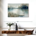 thumbnail image 3 of Elephant Stock Still Evening Waters Wall Art - Horizontal Canvas Wall Art - Living Room Wall Decor - Abstract Canvas - Gray And Blue Decor By Carol Robinson - 36" x 24", 3 of 8