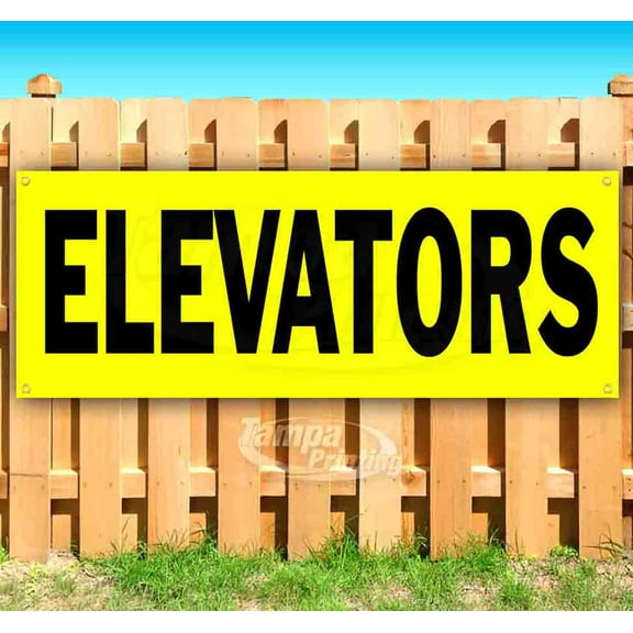 Elevators 13 oz Vinyl Banner With Metal Grommets