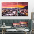 thumbnail image 1 of Bridges in Prague Panorama - Landscape Canvas Art Print, 1 of 3