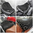 thumbnail image 3 of OUSITAID Motorcycle Seat Cushion Gel Shock Absorption 3D Honeycomb Mesh Motorbike Seat Pad Quick-drying Protective Ride Saddle Seat Cover Waterproof Motorbike Cushion Pad for Scooter E-Bi, 3 of 9