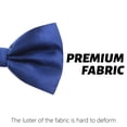thumbnail image 4 of EKIND Men's Pre-tied Bowties Formal Satin Solid with Adjustable Neck Band,Gift Idea For Men And Boys (Navy Blue), 4 of 7