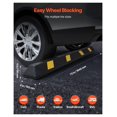 thumbnail image 2 of Parking Stopper 72 Inch, Heavy Duty Rubber Parking Aid for Garage, Car Tire Wheel Blocks with Reflective Strips, Vehicle Parking Bumpers for Cars Trucks RVs, 2 of 6