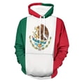thumbnail image 3 of Sudadera con capucha con estampado 3D de la bandera nacional de México para hombre y mujer, suéter informal de gran tamaño, sudadera popular, ropa de moda para hombre, 3 of 5