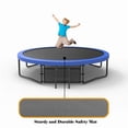 thumbnail image 4 of Bellemave 12FT Outdoor Tranpoline with basketball Hoop, Recreational Trampoline with Enclosure Net & Ladder, Backyard Trampoline  for Family, Blue, 4 of 8