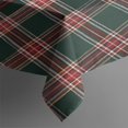 thumbnail image 3 of Green and Red Christmas Plaid Pattern Rectangle Tablecloth 60"x84",Waterproof Polyester Rectangle Table Cloth, Wipeable Spillproof Polyester Tablecloth for Dining, Camping, Indoor and Outdoor, 3 of 5