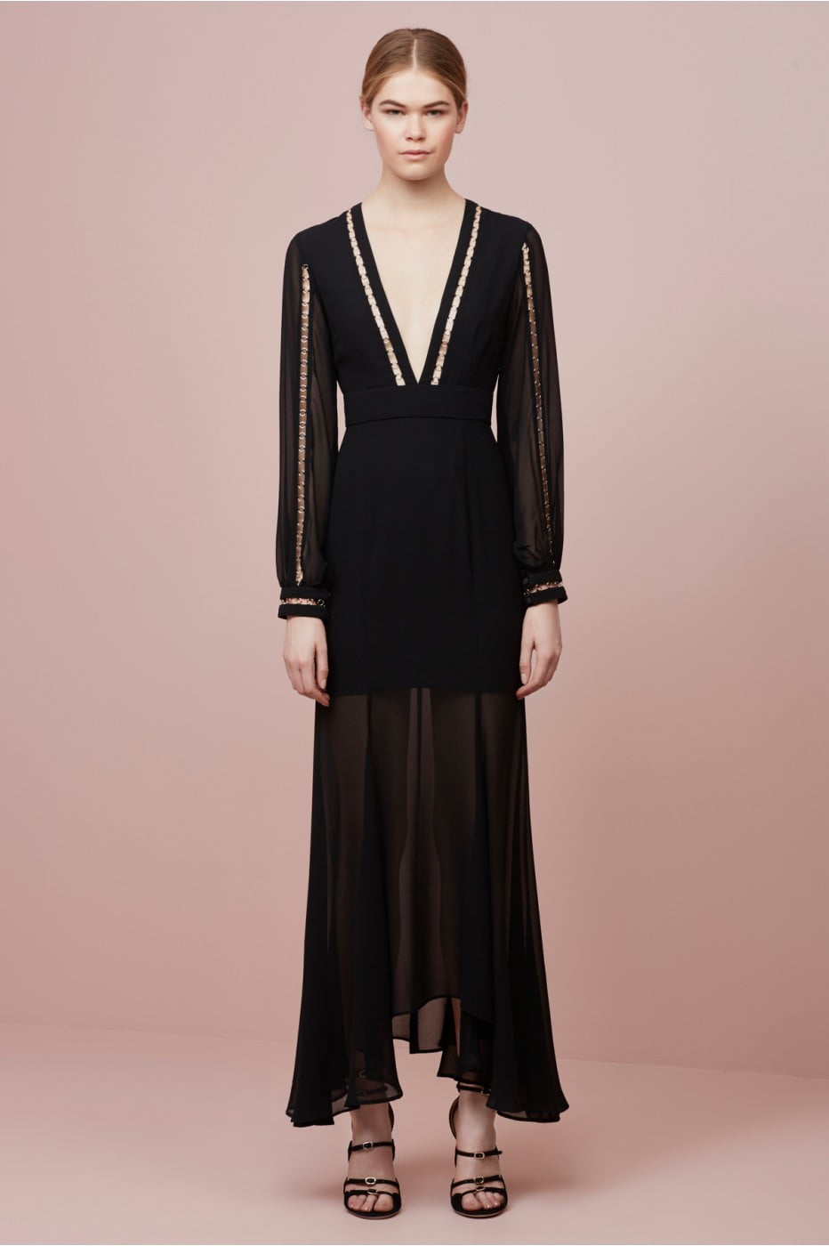 walmart black maxi dress