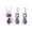 #3, variant on 925 Silver Cat Cubic Zirconia Pendant Necklace Earrings Set Women Jewelry Gift-#1