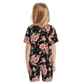 thumbnail image 3 of JUNZAN Rose Flowers for Boys Girls Pajama Sets Toddler Sleepwear Summer Jammies 2pcs PJs, 3 of 7