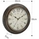 thumbnail image 2 of Vintage Quartz Wall Clock 30cm Silent Noiseless Large Numbers & HD Glass, Vintage Copper, 2 of 5