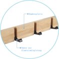 thumbnail image 3 of Perchero de diseño elegante que ahorra espacio, perchero de pared con ganchos retráctiles multifuncionales para uso intensivo en la entrada, el pasillo y la oficina, 3 of 5