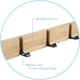 thumbnail image 3 of Perchero de pared moderno, perchero de madera, gancho plegable de bambú para ropa con 4 ganchos móviles para chaquetas, abrigos, bufandas, bolsos y más, natural, 3 of 5