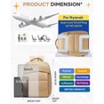 thumbnail image 2 of SYCNB Travel Backpack for Women, Lightweight Personal Item Travel Bag, Gym Backpack with Shoe Compartment, Waterproof Carry-On Bag Air-approved, Beige, 2 of 8
