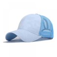 thumbnail image 1 of MesaSe Sunshade Breathable Cotton Ponytail Hat Baseball Cap With Adjustable Back Closure, 1 of 6