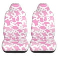thumbnail image 2 of KAKALAD Pink cow print Universal Car Seat Covers Set Vehicle Front Seats Protector 2 Pcs, 2 of 9