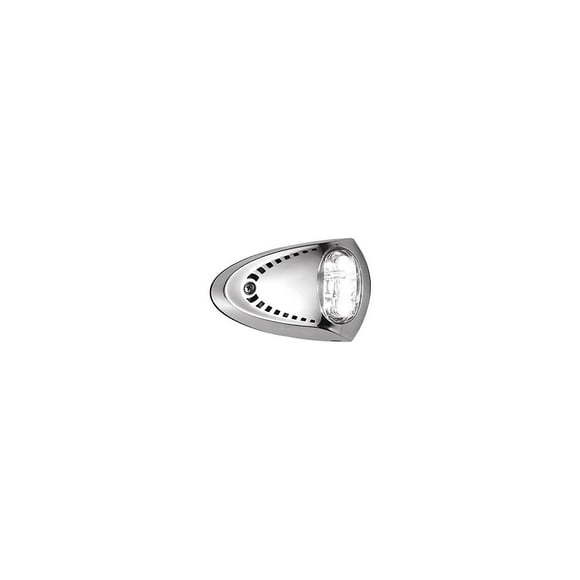 Attwood Marine Docking Light 6522SS7 5 Watt; 12 Volt DC; White LED; Clear Lens; Stainless Steel Bezel; Set Of 2