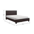 thumbnail image 7 of Lexicon Lorenzi Contemporary Wood California King Bed in Dark Brown, 7 of 7