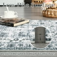 thumbnail image 3 of Hasoo Large 9' x 12' Vintage Area Rug for Living Room Bedroom Washable Floral Carpet, Gray, 3 of 6