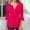 Hot Pink#2, variant on pstuiky 3/4 Sleeve Shirts for Women Plus Size Solid Color V Neck Tops Flared Sleeve Tops Dressy Casual Tunic Tops Basic Tees Going out Tops Casual Outfits