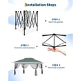 thumbnail image 4 of Canopy Tent 12x12 Ft, Pop Up Gazebo One-Push Setup with 4 SandBags for Backyard Parties and BBQs, Mosquito Netting & Height Adjustable - Green, 4 of 9