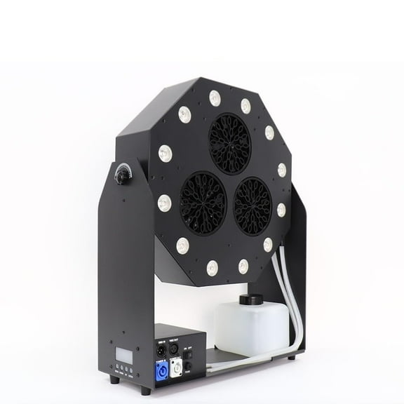 Bubble Machine, 180° Rotate, Remote Control, LED RGB, DJ Stage Equipment for Event Party