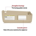 thumbnail image 5 of Left & Right Sun Visor For Toyota Highlander 2004-2007, Driver & Passenger Side Sunvisor Replace 74320-48260-A0-Copilot-right-beige, 5 of 5