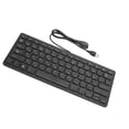 thumbnail image 3 of M Buder Teclado Japonés Mini con Cable USB Ultradelegado de 78 Teclas Silencioso para Computadora de Escritorio PC y Laptop - 31 cm / 12.2 inches Negro TT-A01, 3 of 9
