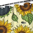 thumbnail image 3 of Waterproof Cute Sunflower Colorful Shower Curtain 72x72 Inch Boho Style Polyester Unique Shower Curtain for Bathroom Hotel Home Decor with 12 Plastic Hooks, 3 of 5