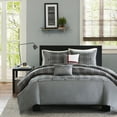 thumbnail image 3 of Home Essence Apartment Chet 4 Piece Duvet Cover Set, Twin/Twin XL, Grey, 3 of 8
