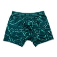 thumbnail image 2 of 4-Way Performance Stretch Boxer Brief Grey Green Print 3pk XL, 2 of 5