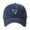 R Navy, variant on Womens Washed Baseball Cap Heart Dog Paw Print Sun Hat Outdoor Visor Cap Black