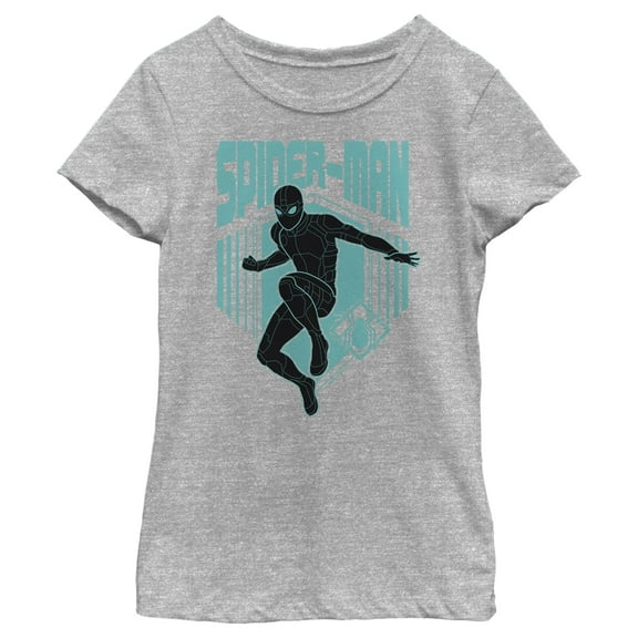 Girl's Marvel Spider-Man: Far From Home Shadow Streak Graphic Tee Athletic Heather X Small