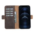 thumbnail image 1 of iPhone 13 Pro Max Flip Cover Full Grain Leather Wallet Case with Kickstand Feature, 1 of 31