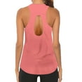 thumbnail image 5 of Dyfzdhu Tank Tops for Women Workout O Neck Sleeveless Breathable Backless Yoga Shirt Rose Gold, 5 of 5