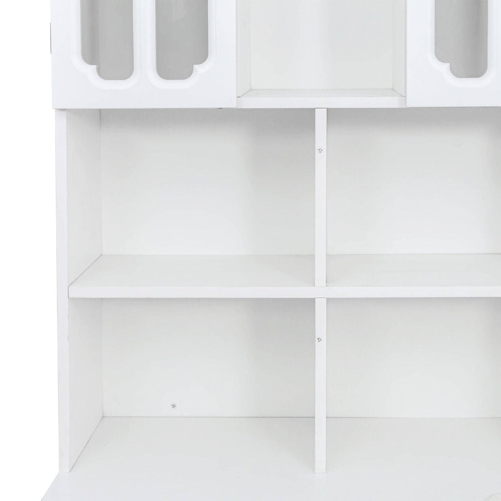 L-Shaped Corner Computer Desk for Home Office or Study desk, Study Modern Style Table with Drawers, Bookshelf & Hutch, 2-in-1 L-Shaped Design, Large Working Space, White