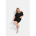 thumbnail image 4 of CASSIE LIZ Plus Size Outfits Womens 2 Piece Short Sets Oversized Tshirts Matching Biker Short Solid Summer Clothing XL-5XL, 4 of 8
