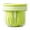 Green, variant on 22 oz Fruit Cup with Strainer and Fork, Leakproof Yogurt Parfait Container to Go, Double Layer Picnic Snack Pod with Removable Colander Basket, Orange