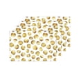 thumbnail image 4 of MKHERT Elegant Funny Gold Polka Dots Placemats Table Mats for Dining Room Kitchen Table Decoration 12x18 inch,Set of 4, 4 of 4