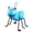 Blue, variant on Fridja Metal Wall Art Ants 3D Sculpture, Colorful Ant Inspirational Wall Decor Hanging for Indoor and Outdoor, Outdoor Garden for Home, Living Room, Patio, Office