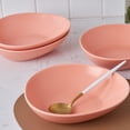 thumbnail image 4 of Stone + Lain Delilah Porcelain Collection Dish Set, 6 Bowls (8-Inch) Service for 6, Peach, 4 of 5