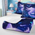 thumbnail image 4 of Manfei Sea Animal Axolotl Quilt Full,Ocean Amphibian Print Full Bedspread Sets,3 Pieces,1 Coverlet and 2 Pillowcases, 4 of 7