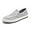 Grey, variant on Men's Canvas Slip-on Espadrilles Loafers,Fashion Breathable Hand Stitching Linen Indoor Outdoor Non-Slip Comfortable Flat, Fisherman Casual Walking Sneakers Boat Shoes