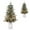 (D) 3FT, variant on Eastvita 2Pcs 3FT (F) Snow Flocked Christmas Tree, 78 Lights, 8 Lighting Modes, Hinged Base, Artificial Holiday Decor