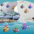 thumbnail image 4 of Handmade Wrought Iron Metal Fish Mural For Home Decoration And Outdoor Garden3PC, 4 of 6