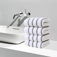 thumbnail image 4 of Gumesh White Classic Luxury Bath Towels Set of 4 - Turkish Cotton Ultra Soft Bath Towels 13x29 | Highly Absorbent and Quick Dry | Hotel Towels for Bathroom Luxury, Plush Shower Towels, White, 4 of 6