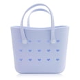 thumbnail image 4 of Disney Stitch Mini Rubber Tote Bag for Women  Molded Silicone Jelly Mini Tote with Charms  Blue Beach Bag, Pool Bag, Travel Tote  Lilo and Stitch Accessories Ages 3+, 4 of 6