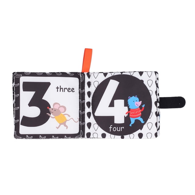 Baby Black And White Baby Book Safe Interactive Baby Early Education Preschool Learning Toy With Rattling Paper