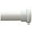 Brushed Steel, variant on Urbanest Classic Forged Iron Button Curtain Rod, White, 28"-48"